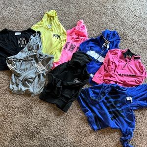 8 VS PINK sweatshirts